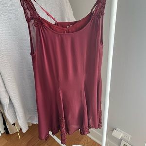 Free people maroon dress